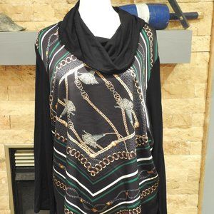Chico's Zenergy shawl neck tunic.  Size 2